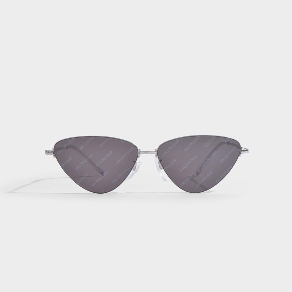 Balenciaga Cat Eye Metal Logo Sunglasses